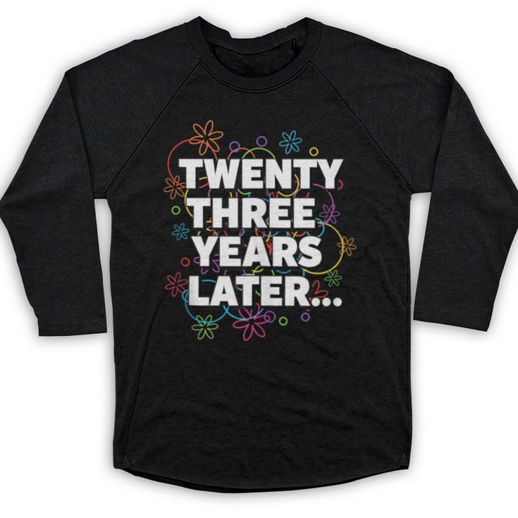 Literary Twenty Three Years Later Bookish Nostalgia Baseball Raglan Shirt