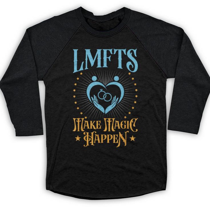 LMFT Graduation Licensed Marriage And Family Therapist LMFT Baseball Raglan Shirt