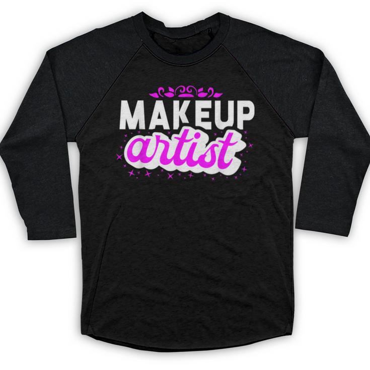 Makeup Artist Beauty Cosmetologist Graduation T-Shirt Baseball Raglan Shirt