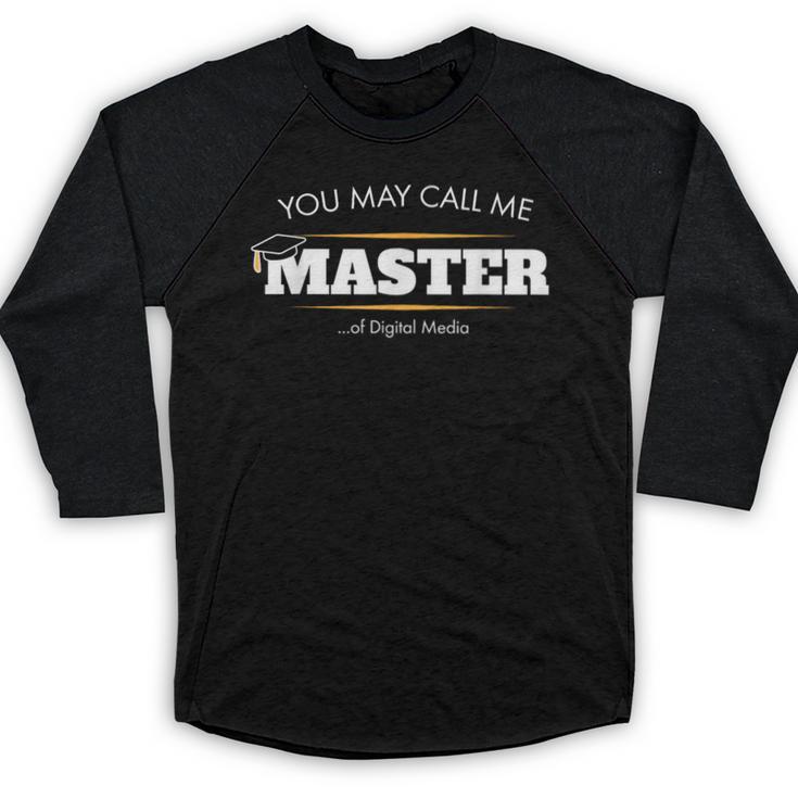 Master Of Digital Media Shirt Graduation 2020 Baseball Raglan Shirt