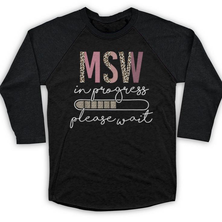 Master Social Worker MSW Graduation Social Work Student Baseball Raglan Shirt