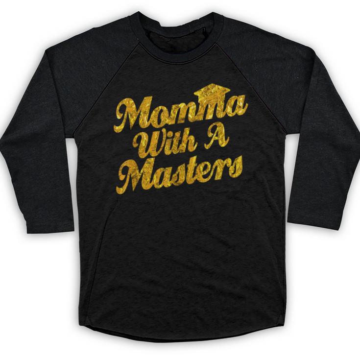 Masters Degree Graduation For Mom Wife Social Work MBA Baseball Raglan Shirt