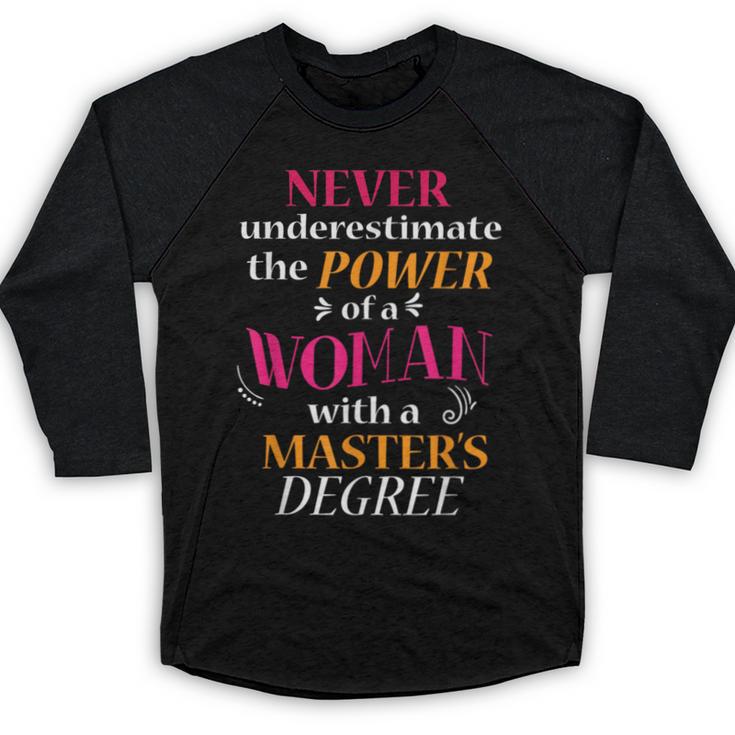 Masters Degree Graduation MPH Social Work Baseball Raglan Shirt