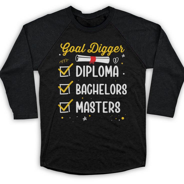 Masters Graduation Goal Digger Mastered It Baseball Raglan Shirt