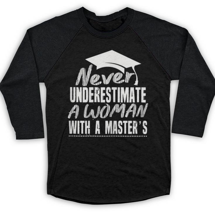 Master's Graduation Shirt For Women With Masters Degree Baseball Raglan Shirt
