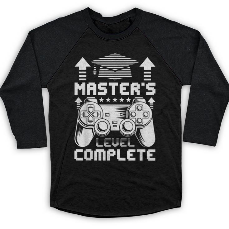 Master's Level Complete College Graduation Baseball Raglan Shirt
