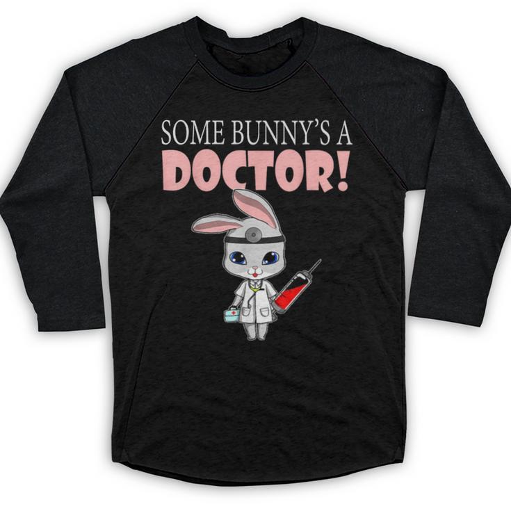 Med School Graduation Bunny Medical New Doctor Baseball Raglan Shirt