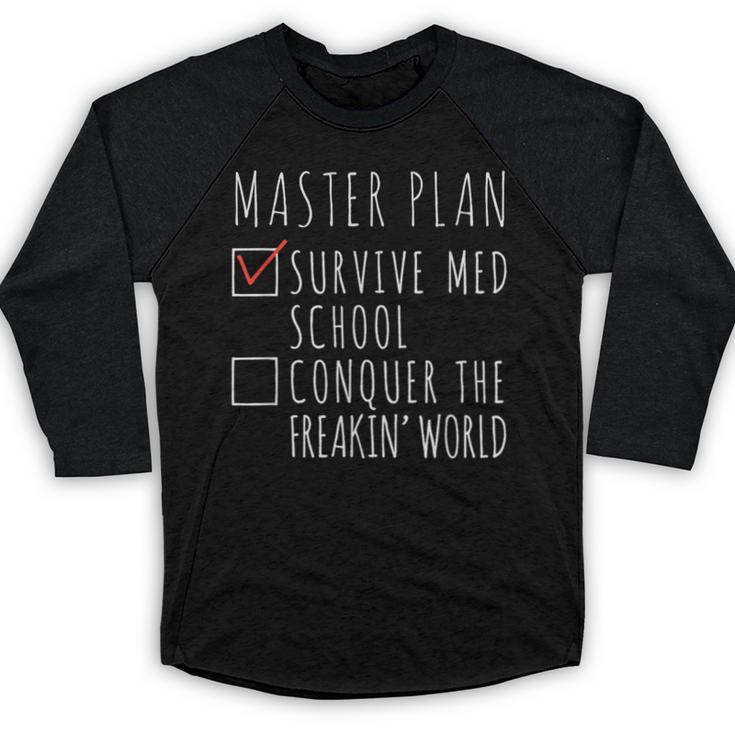 Med School Student Future Doctor Graduation Baseball Raglan Shirt