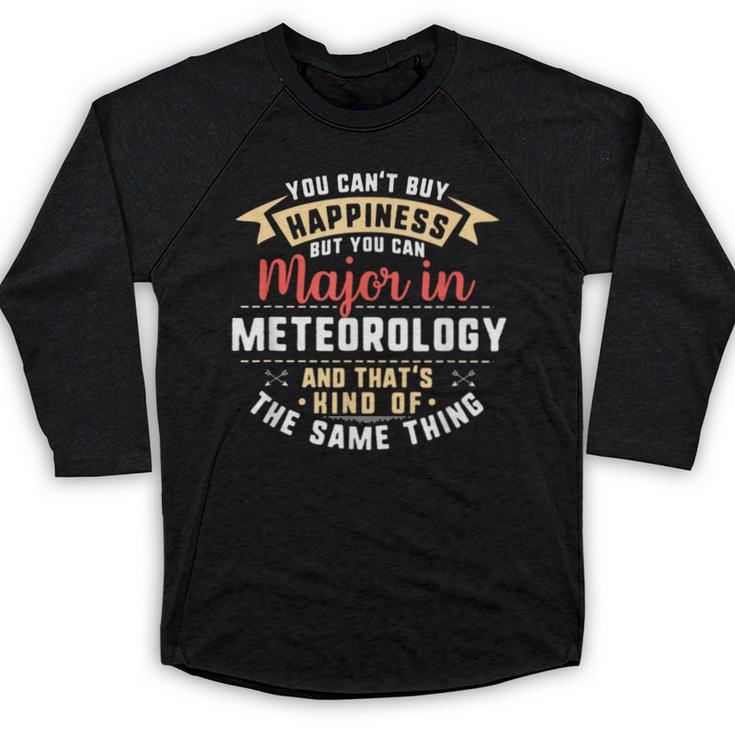 Meteorology Major Student Shirt Graduation Baseball Raglan Shirt