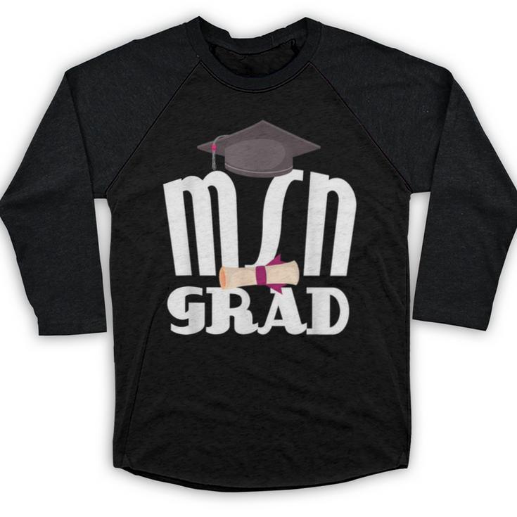 MSN Masters Graduation  Men Women Son Daughter Baseball Raglan Shirt