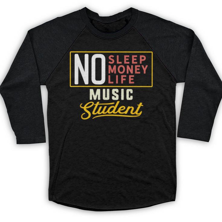 Music Major Student Shirt Graduation College Baseball Raglan Shirt