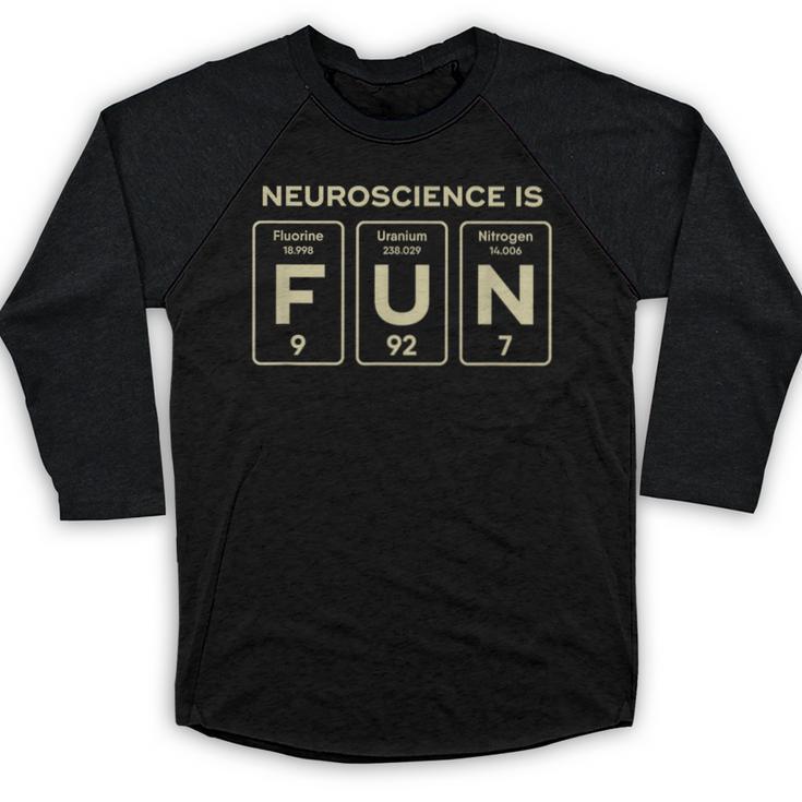 Neuroscience Major Neuroscientist Graduation Baseball Raglan Shirt