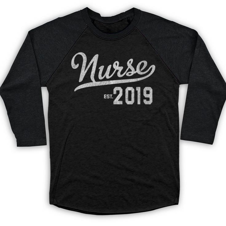 New RN Nurse Graduation 2019 Baseball Raglan Shirt