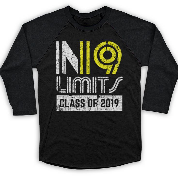 No Limits Class Of 2019 Graduation Vintage Baseball Raglan Shirt