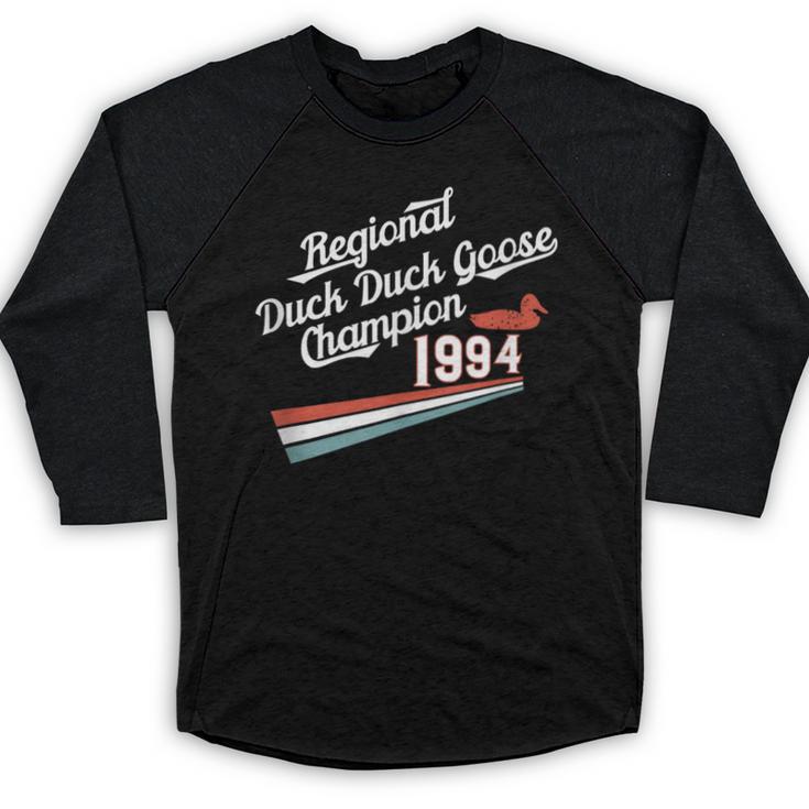 Nostalgia 90s Duck Goose Baseball Raglan Shirt