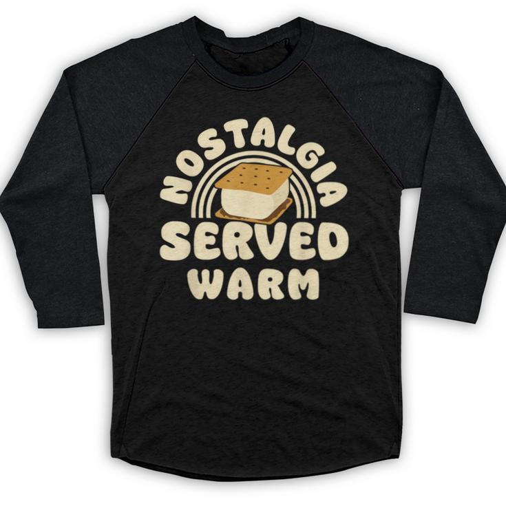 Nostalgia Served Warm Smore Baseball Raglan Shirt