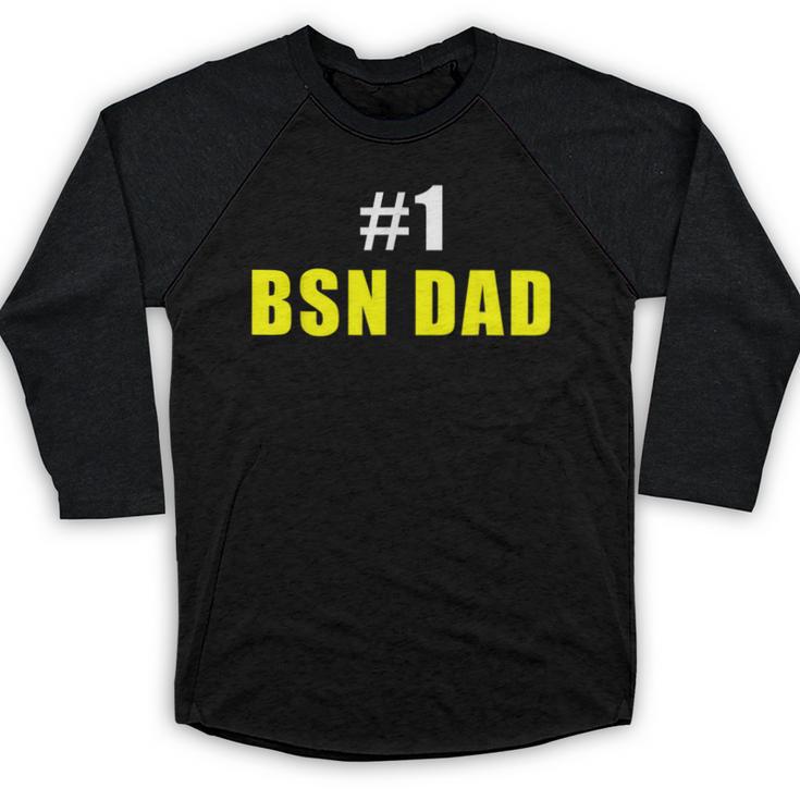 Nurse BSN Student Graduate Dad Nursing Graduation Baseball Raglan Shirt