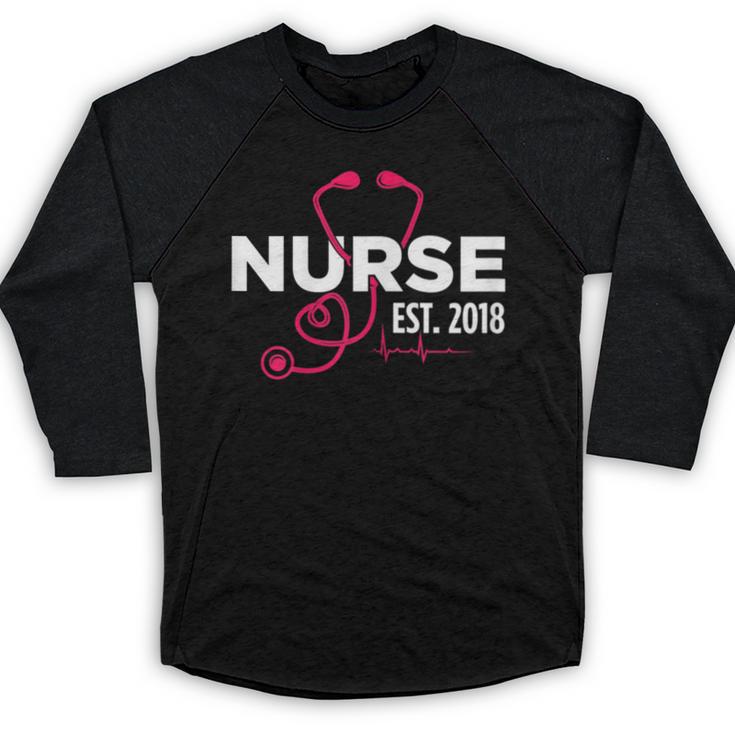 Nurse Graduate Graduation 2018 Nursing School Shirt Baseball Raglan Shirt
