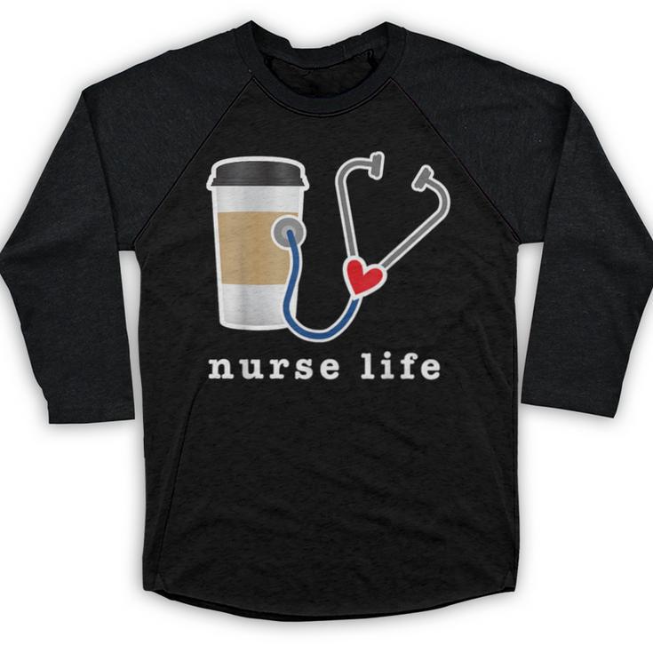 Nurse Life Graphic Nursing School Graduation Baseball Raglan Shirt
