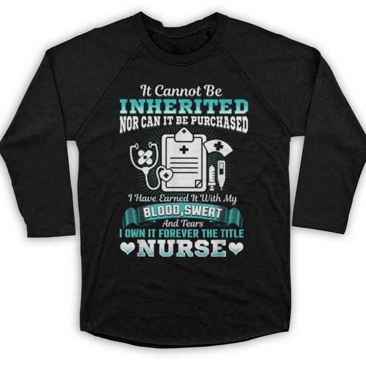 Nursing School Graduation Inherited RN LPN Nurse Grad 2021 Baseball Raglan Shirt