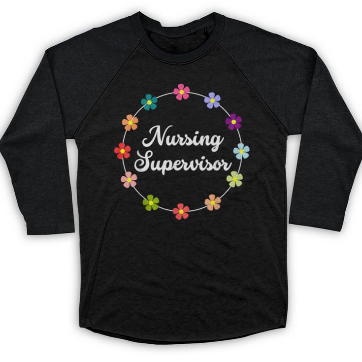 Nursing Supervisor Nurse Saying Graduation Proud Nurse Love Baseball Raglan Shirt