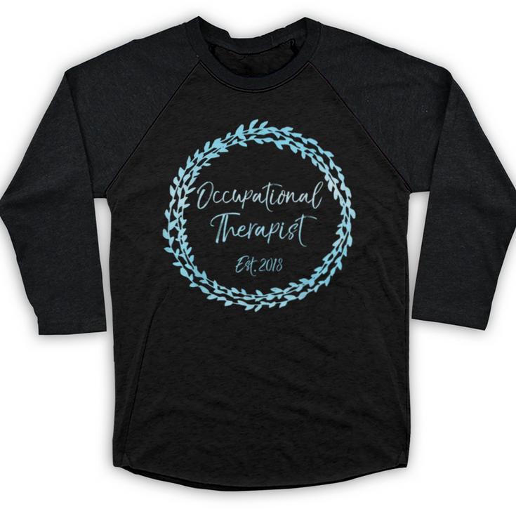Occupational Therapy Grad School Graduation Therapist Baseball Raglan Shirt