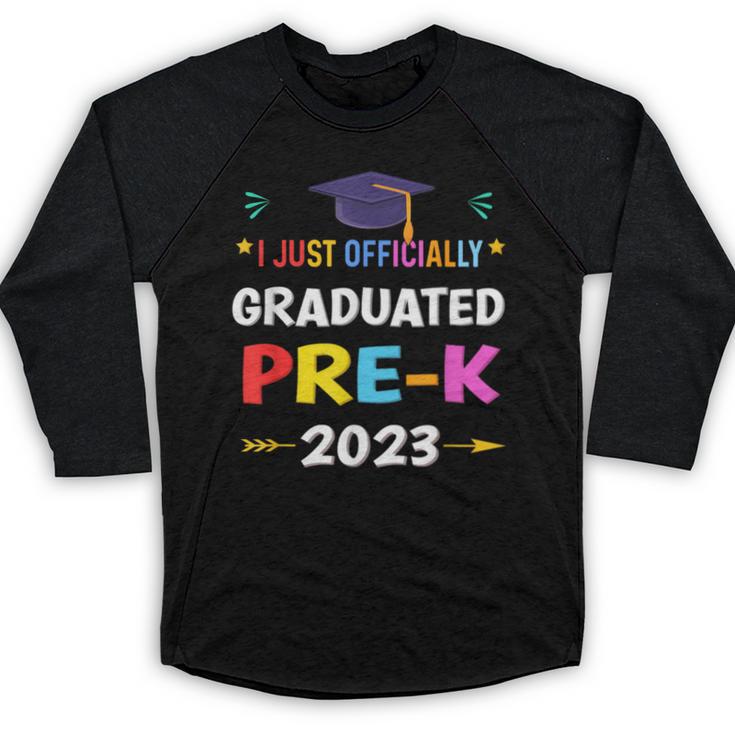 I Officially Graduated Pre-k Graduation Pre k Class 2023 Kid Baseball Raglan Shirt