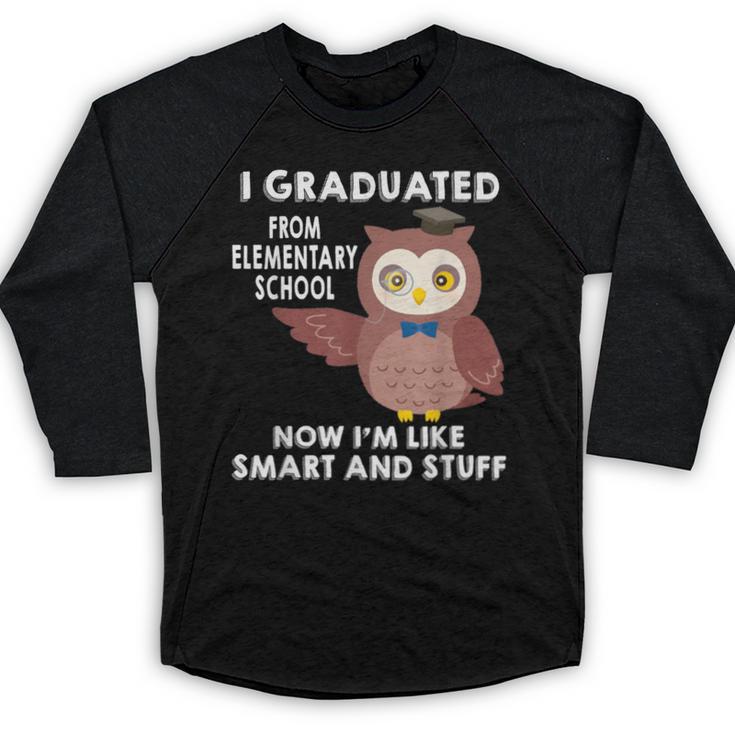 Owl Elementary Graduation Shirt-6th Grade Graduation Baseball Raglan Shirt