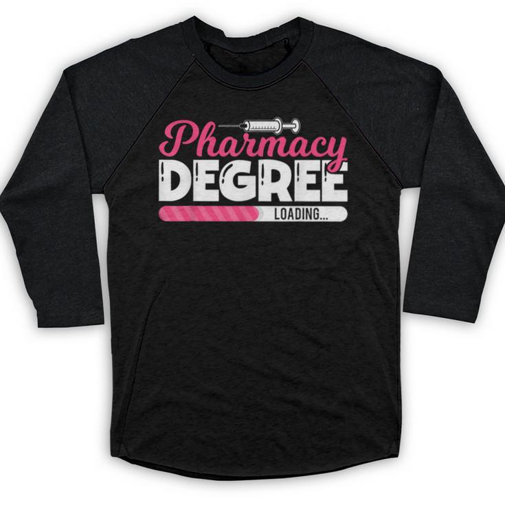 Pharmacy Degree Loading Future Pharmacist Graduation Baseball Raglan Shirt