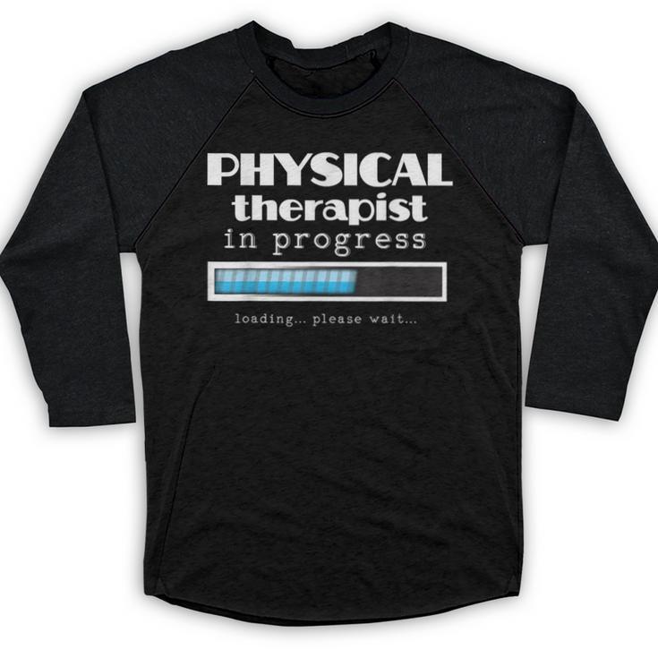 Physical Therapist Progress Graduation T-Shirt Baseball Raglan Shirt
