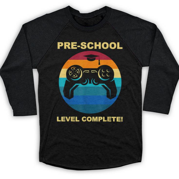 Pre-School Level Complete Graduation Video Gamer Preschool T Baseball Raglan Shirt