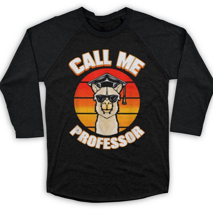 Professor Graduation For PhD Degree Doctor University Baseball Raglan Shirt