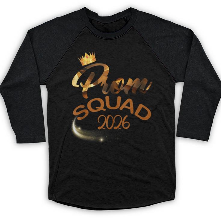 Prom Squad 2026 Cute Senior Class Of 2026 Graduation Party Baseball Raglan Shirt