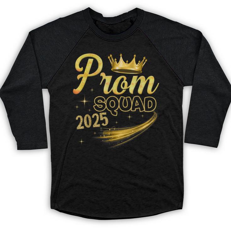 Prom Squad Graduation Class Of 2025 Party Baseball Raglan Shirt