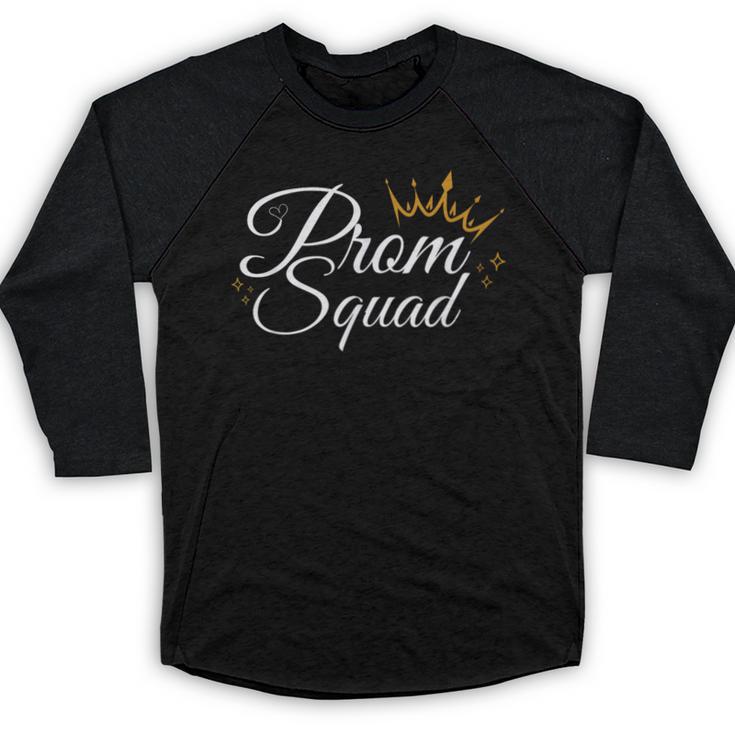 Prom Squad School Graduation Party 2025 Friends Matching Baseball Raglan Shirt