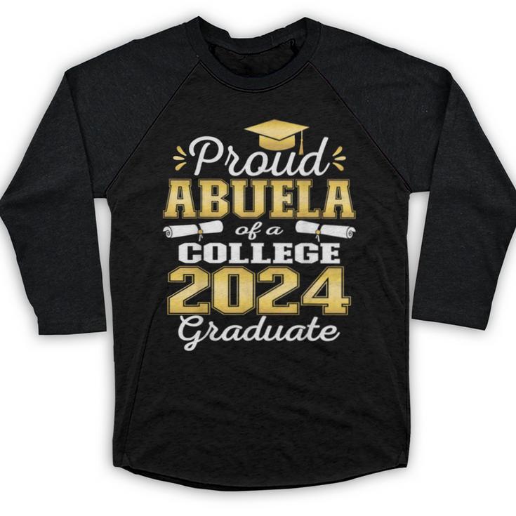 Proud Abuela Of 2024 College Graduate Family 24 Graduation Baseball Raglan Shirt