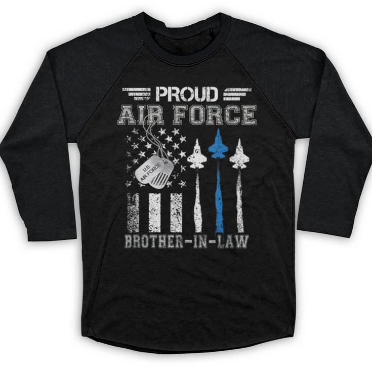 Proud Air Force Brother-In-Law US Air Force Graduation Baseball Raglan Shirt