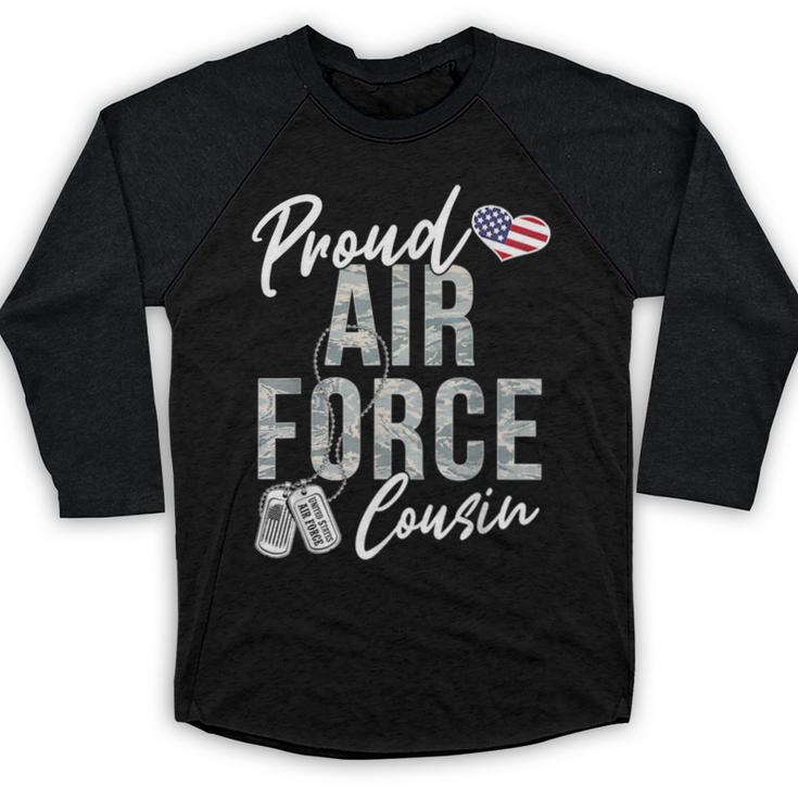 Proud Air Force Cousin US Air Force Graduation Cousin Tee Baseball Raglan Shirt