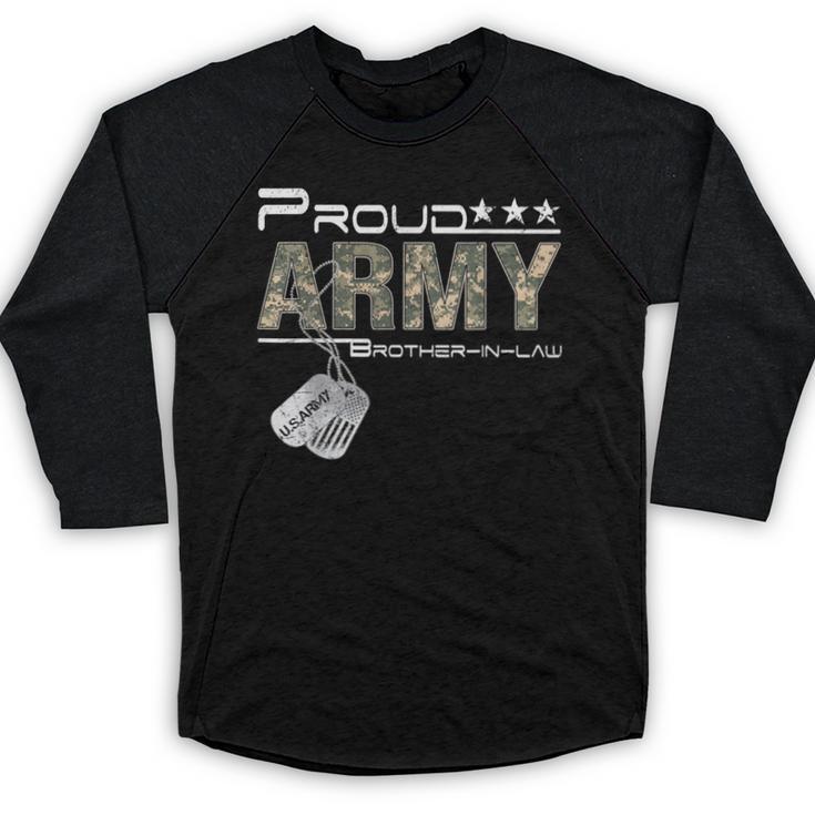 Proud Army Brother-In-Law US Army Graduation Brother-In-Law Baseball Raglan Shirt