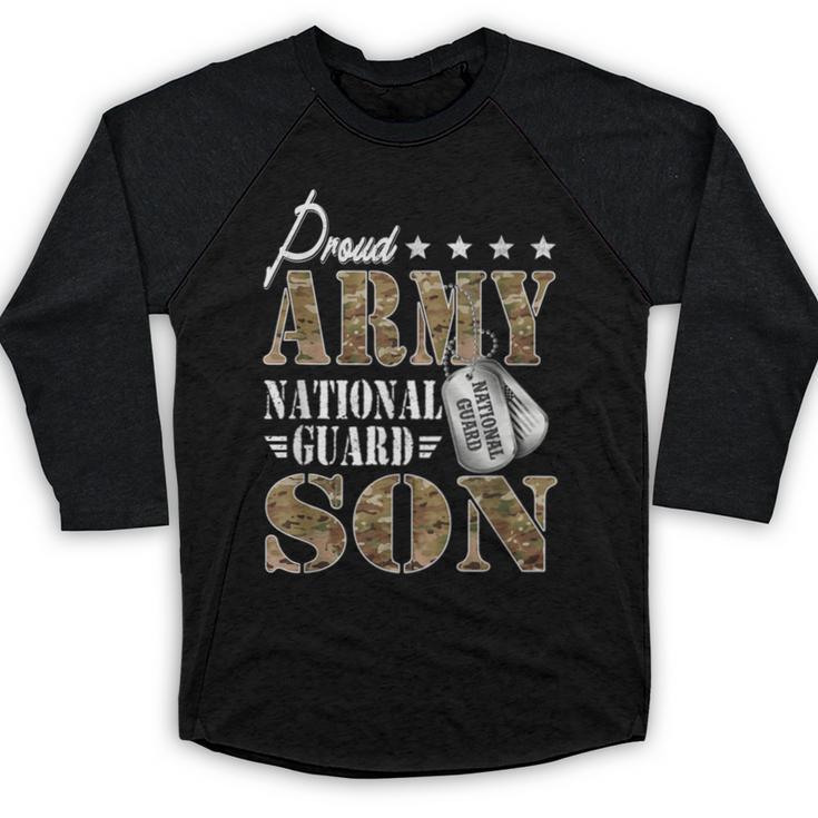 Proud Army National Guard Son National Guard Graduation Baseball Raglan Shirt