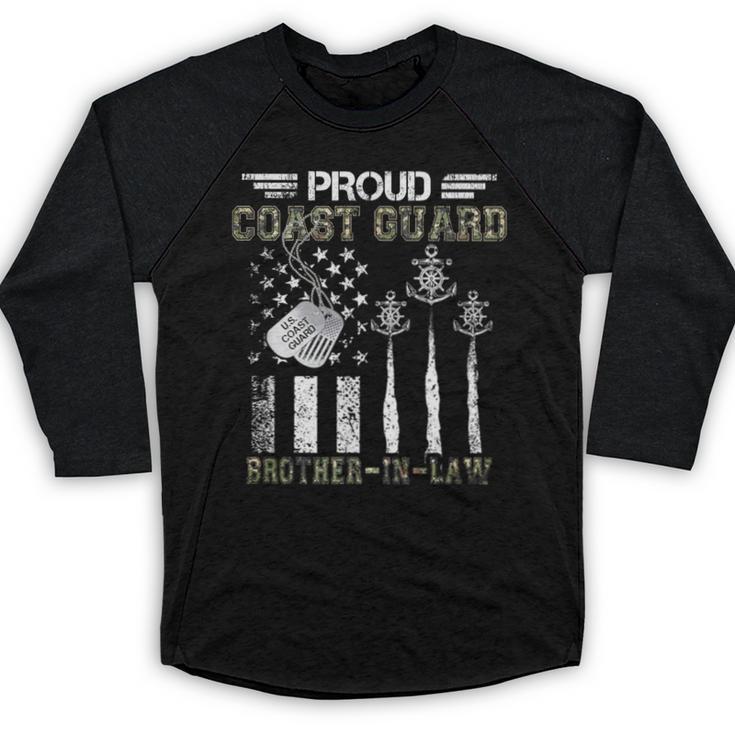 Proud Coast Guard Brother-In-Law US Coast Guard Graduation Baseball Raglan Shirt