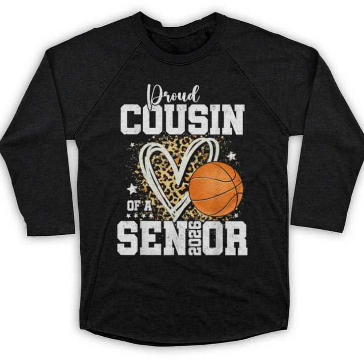 Proud Cousin Of A 2026 Senior Basketball Graduation Leopard Baseball Raglan Shirt