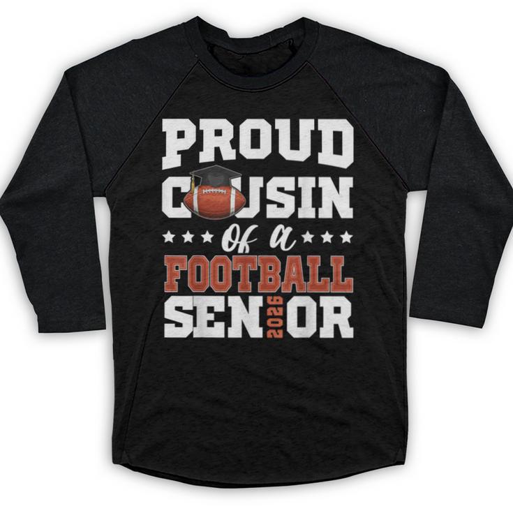Proud Cousin Of a Football Senior 2026 Graduation Gifts Baseball Raglan Shirt