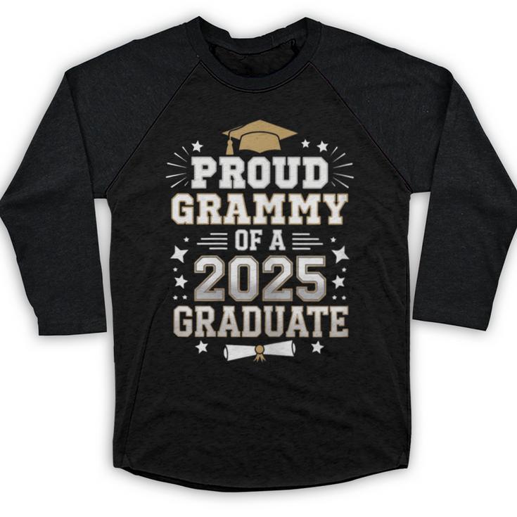 Proud Grammy Of A Class Of 2025 Graduate Senior Graduation Baseball Raglan Shirt