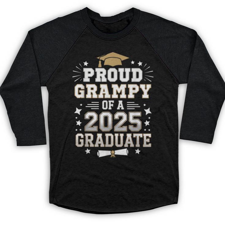 Proud Grampy Of A Class Of 2025 Graduate Senior Graduation Baseball Raglan Shirt