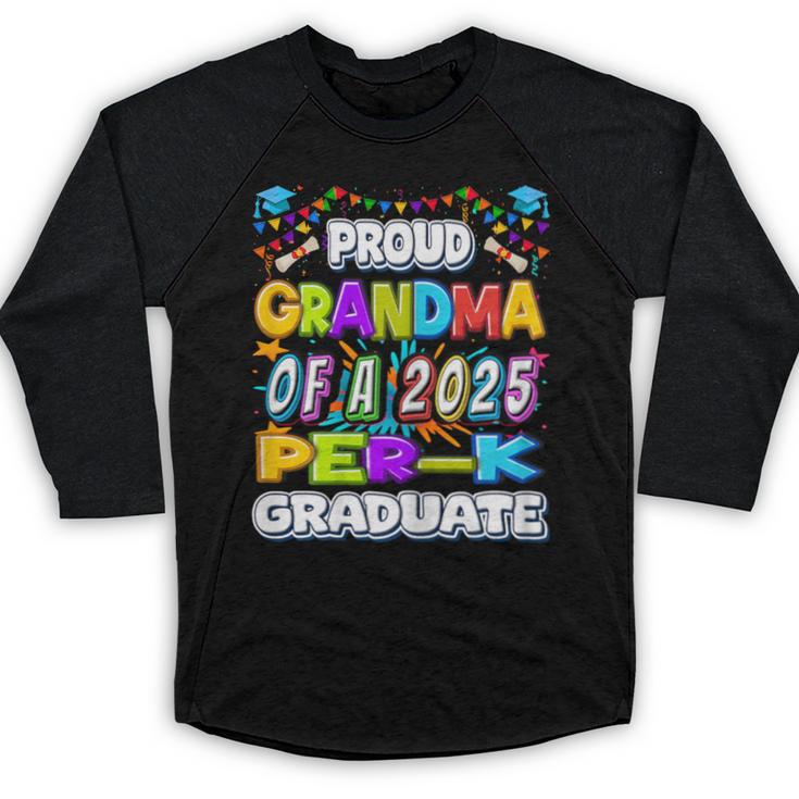 Proud GRANDMA Of a 2025 PRE-K Graduate -Graduation Baseball Raglan Shirt