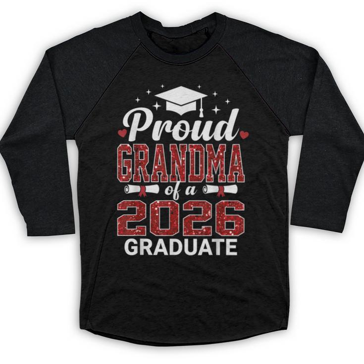 Proud Grandma Of A 2026 Graduate Class Of Graduation Baseball Raglan Shirt