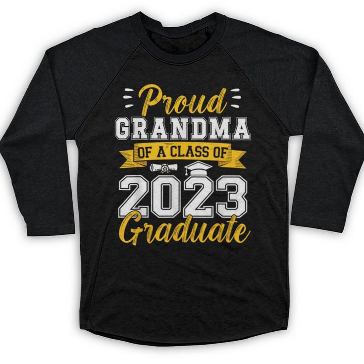 Proud Grandma Of a Class Of 2023 Graduate Senior Graduation Baseball Raglan Shirt
