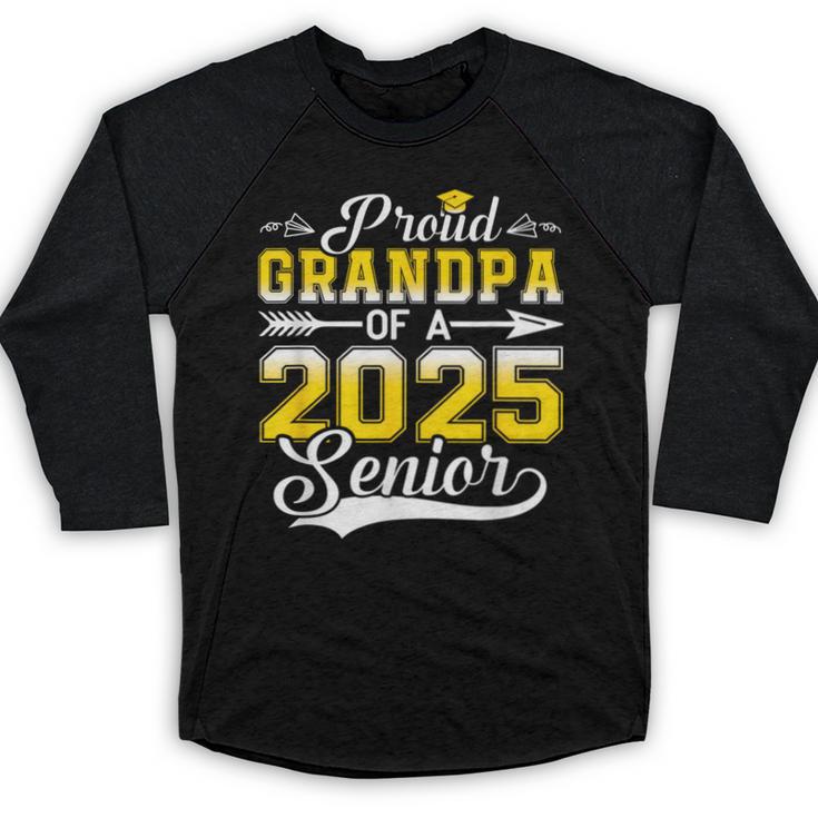 Proud Grandpa Of a 2025 Senior Graduate Graduation Baseball Raglan Shirt