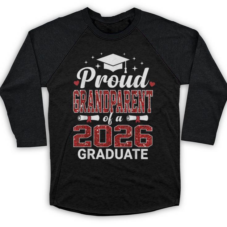 Proud Grandparent Of A 2026 Graduate Class Of Graduation Baseball Raglan Shirt